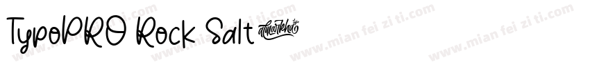 TypoPRO Rock Salt字体转换